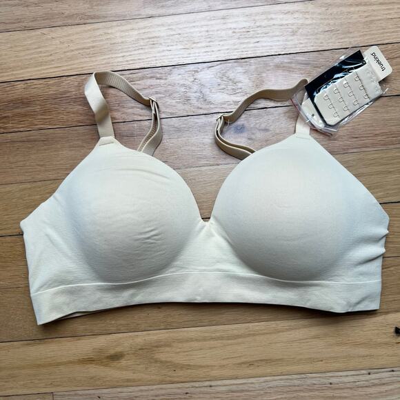 NEW TrueKind Women's L Supportive Comfort Wireless Shaping Bra Beige Nude Cream - Picture 1 of 10